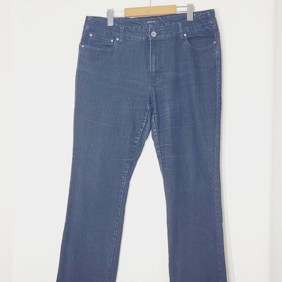 Suko Jeans Women's Dark Wash Cotton Blend Mid-Rise Bootcut Denim Jean Size 14 - Picture 4 of 15